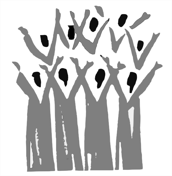 Gospel Choir Silhouette Clip Art