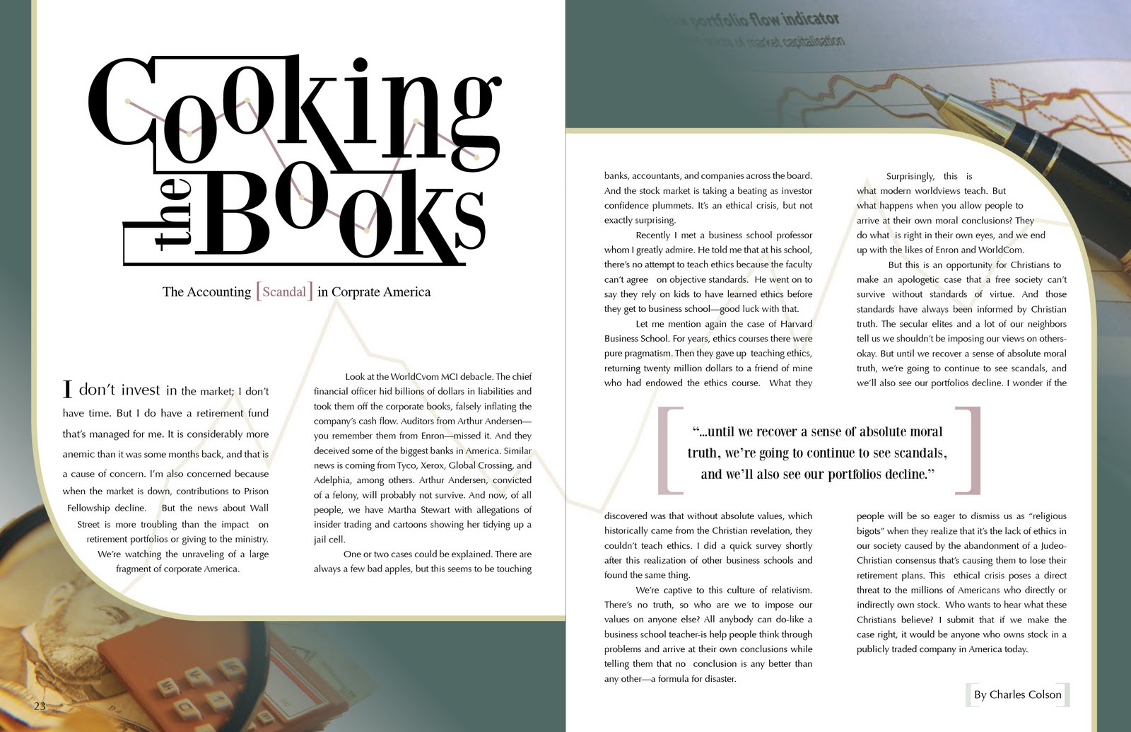 Graphic Design Magazine Layout