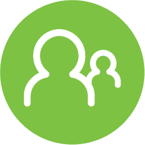 Green Person Working Icon Green Person Working Icon