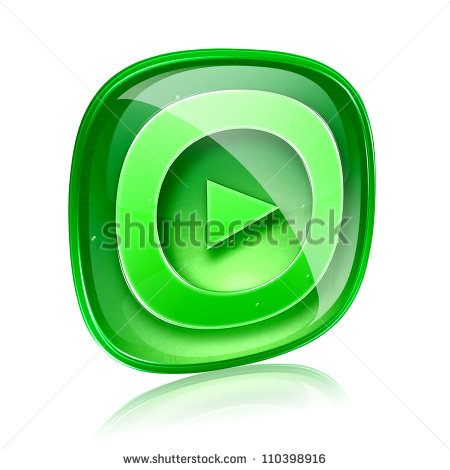 Green Play Button Icon Green Play Button Icon
