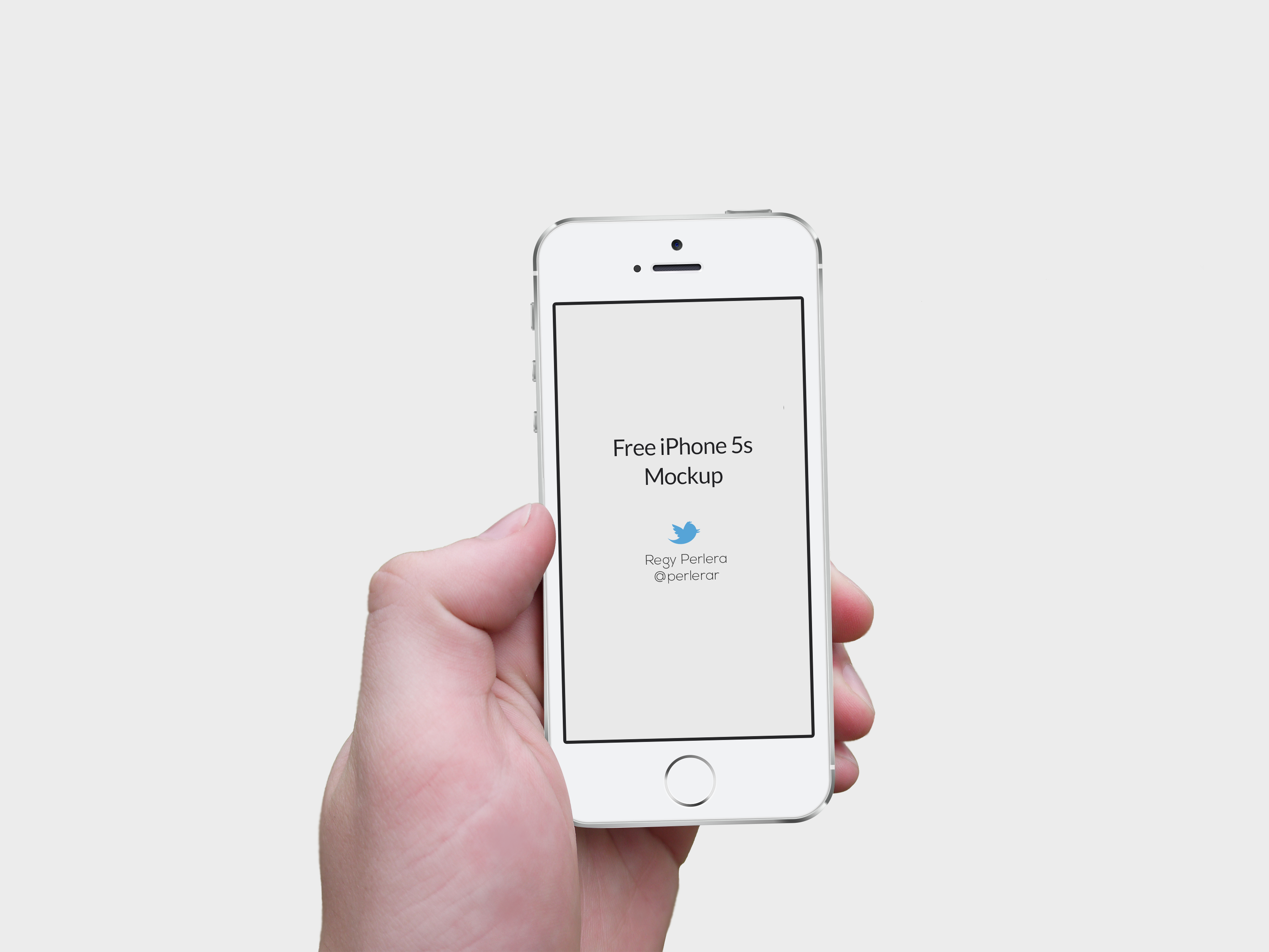 Hand Free iPhone Mockup PSD Hand Free iPhone Mockup PSD