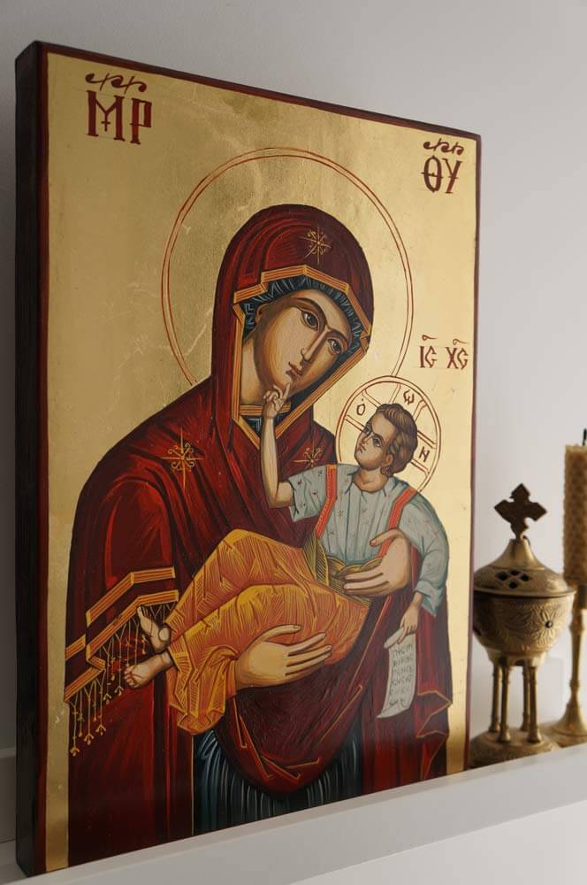 Hand Painted Icon Theotokos