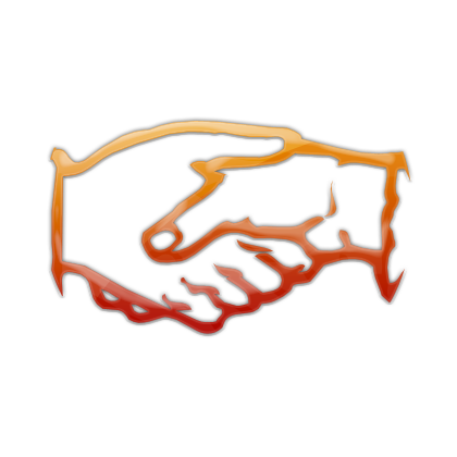 Handshake Icon Orange Handshake Icon Orange