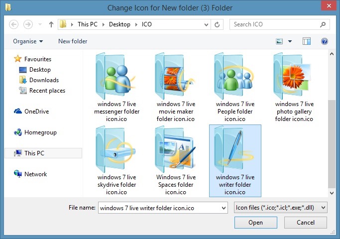 How to Change Folder Icon Windows 8