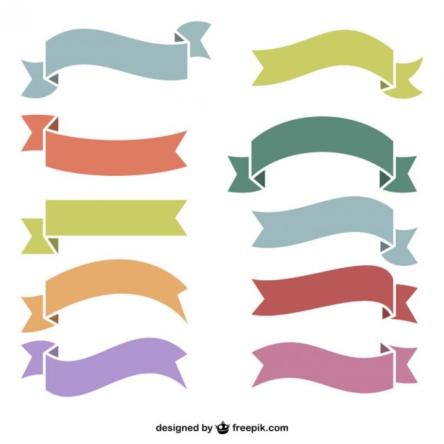 Illustrator Ribbon Banner Template Free