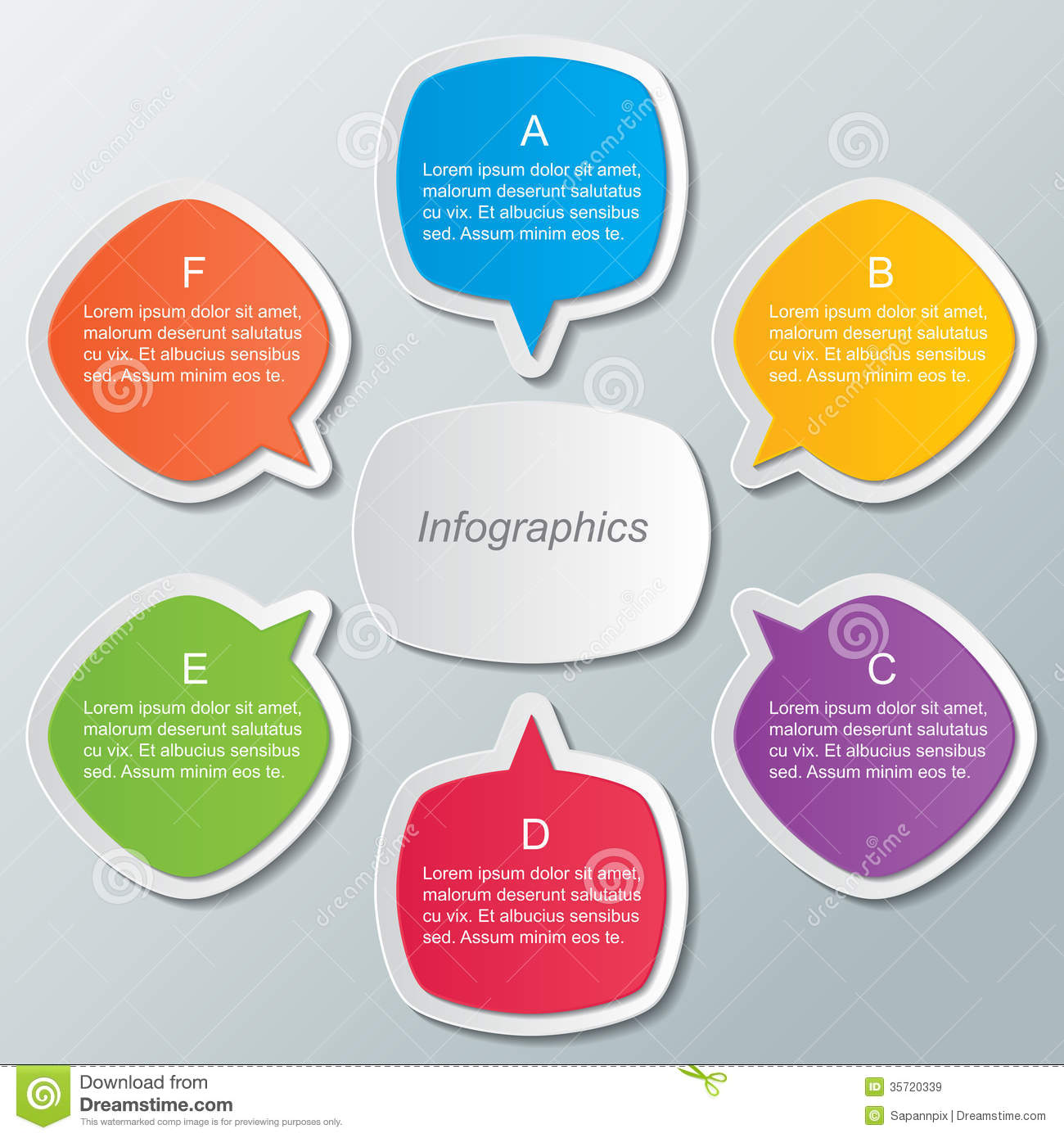 Infographic Speech Bubble Template