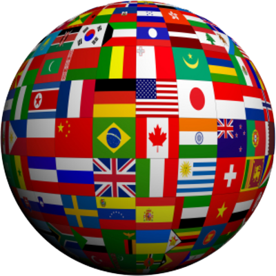 International Flag around the Globe International Flag around the Globe