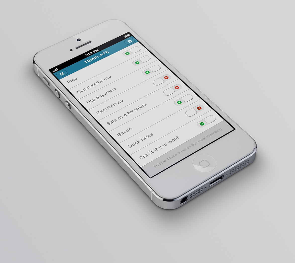 iPhone 5 PSD Template iPhone 5 PSD Template