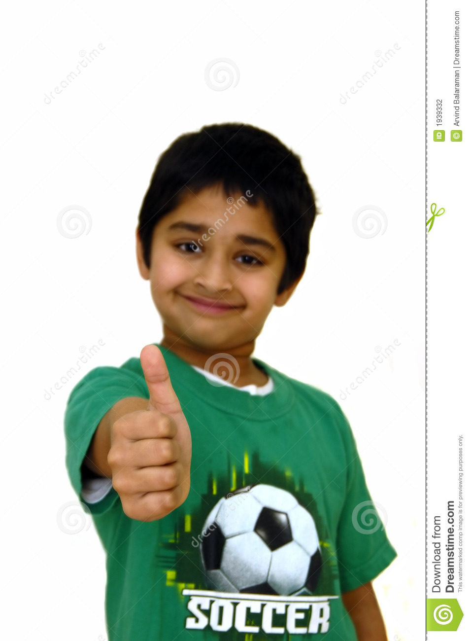 Kid Showing Thumbs Up Kid Showing Thumbs Up