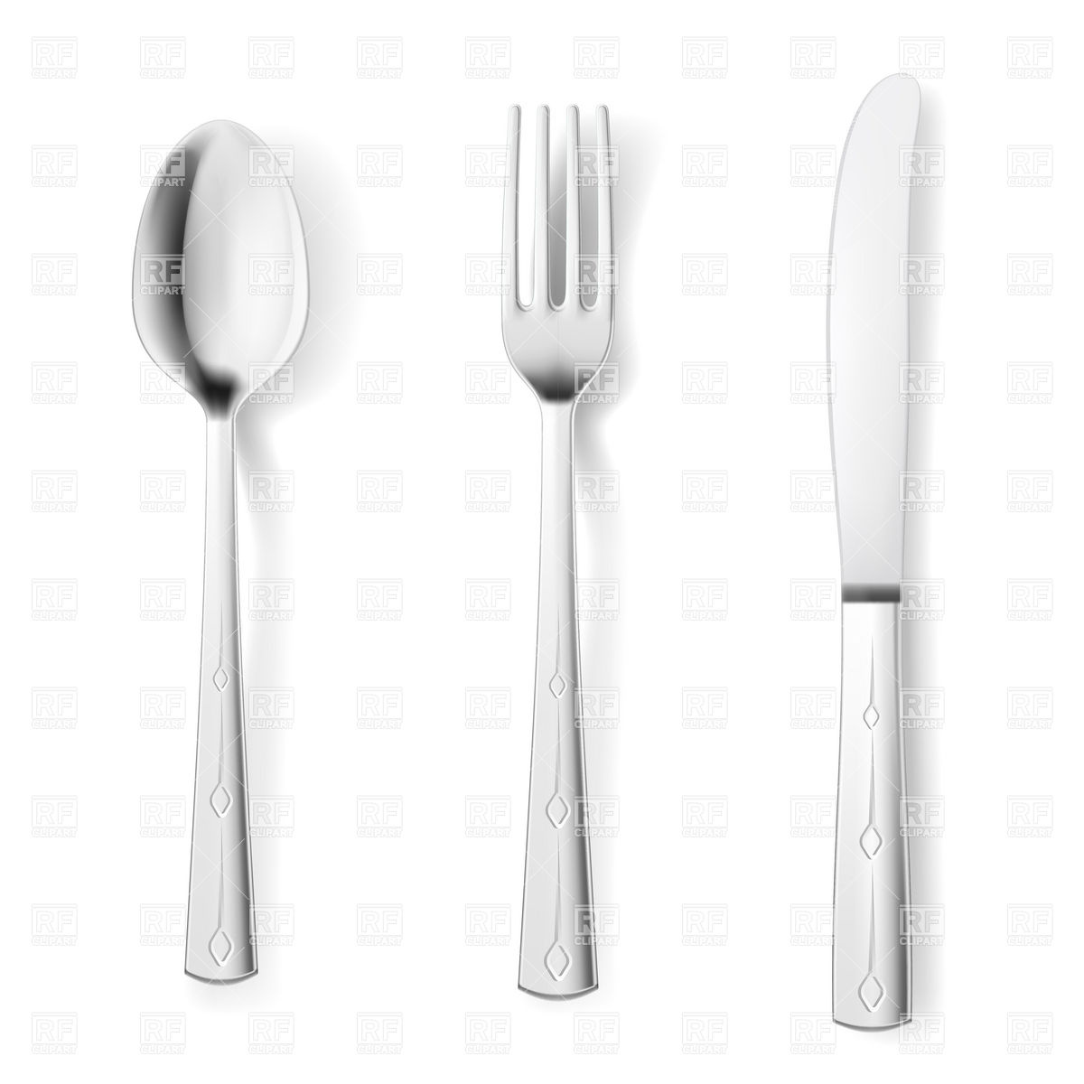 Knife Fork and Spoon Clip Art