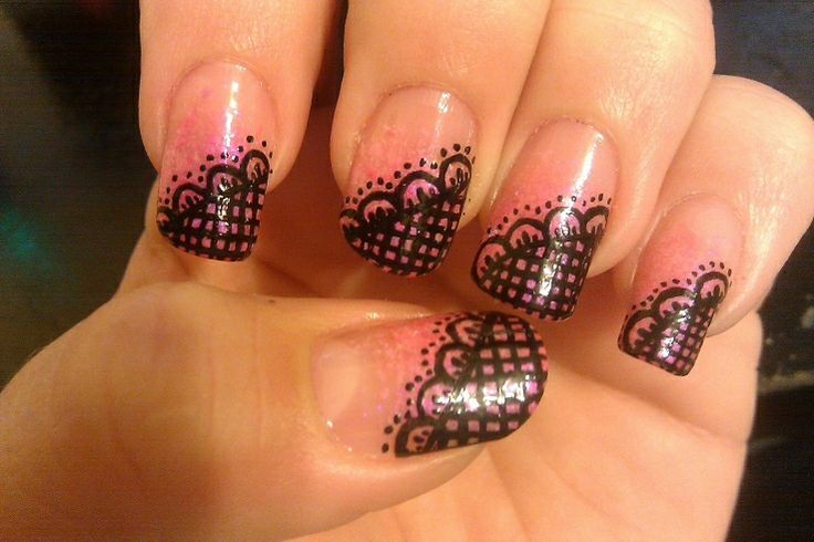 Lace Nail Art Designs