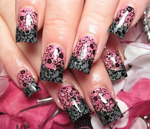 Lace Nail Art Designs