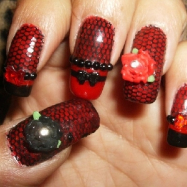 Lace Nail Art Designs