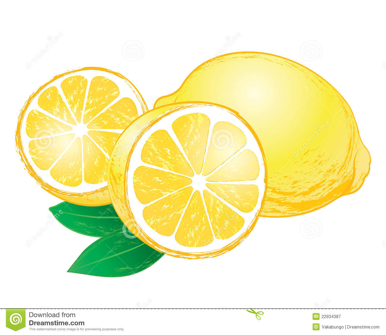 Lemon Leaves Vector