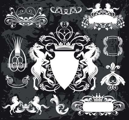 Liechtenstein Coat of Arms Black and White