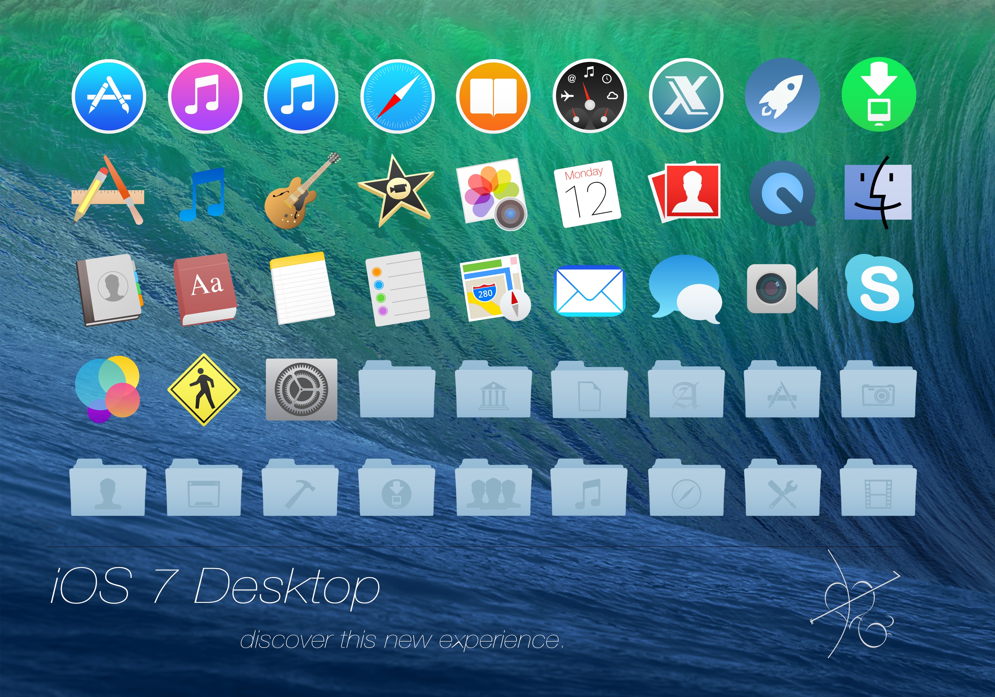 Mac OS X Mavericks Icons