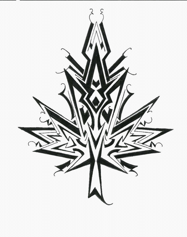 Maple Leaf Tribal Designs Maple Leaf Tribal Designs
