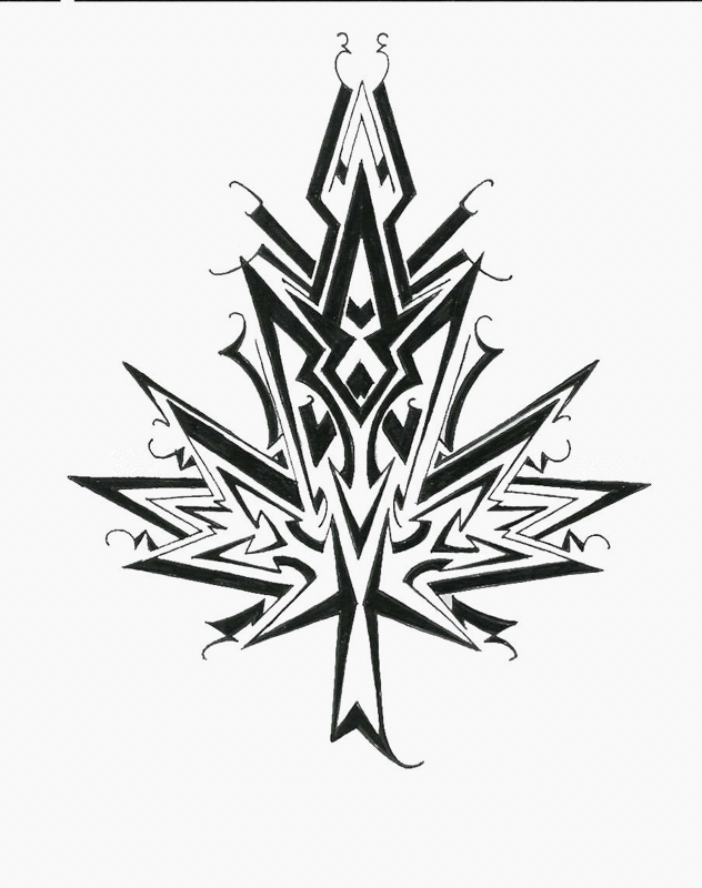 Maple Leaf Tribal Designs