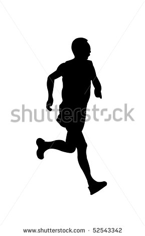 Marathon Runner Silhouette