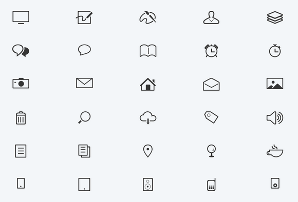 Modern Web Icons