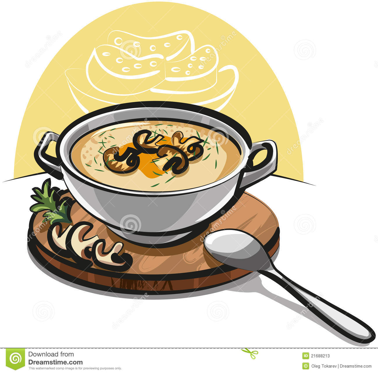 Mushroom Soup Clip Art