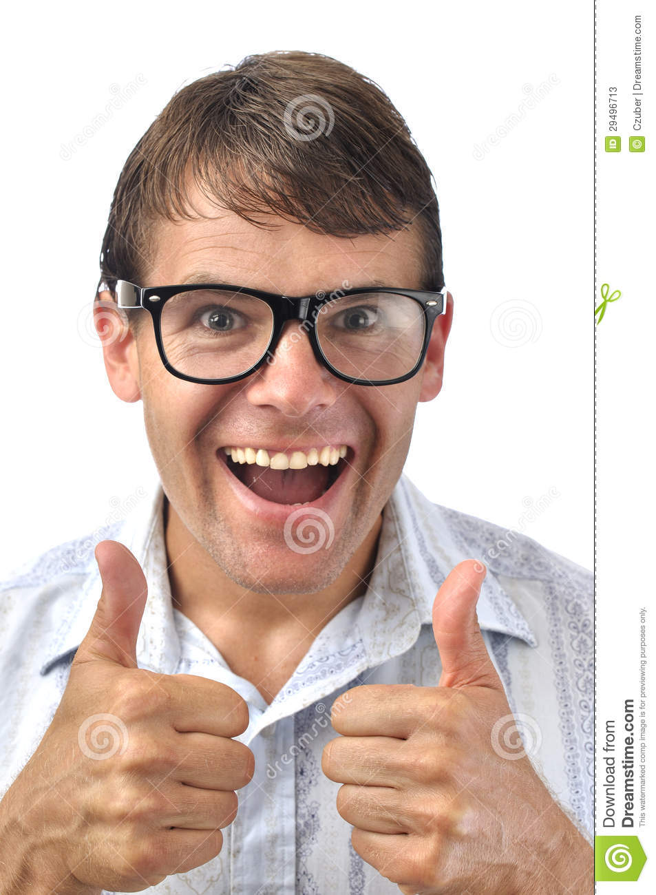 Nerd Giving Thumbs Up Nerd Giving Thumbs Up