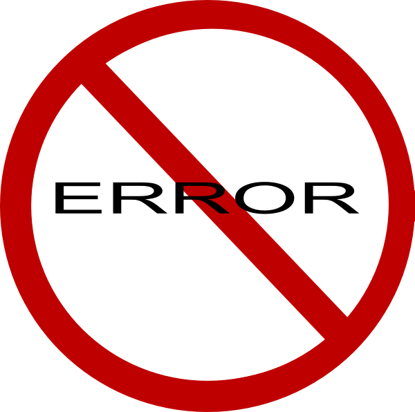 No Errors Clip Art