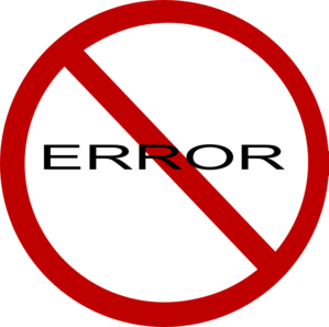 No Errors Clip Art