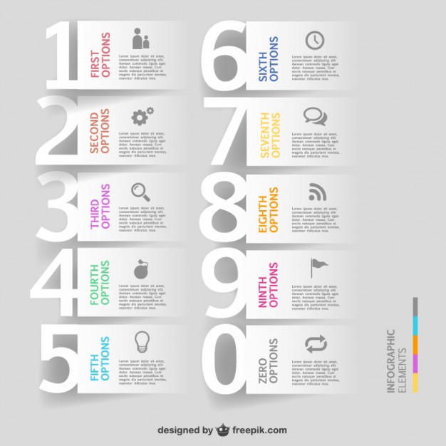 Numbers Infographic Templates Free