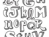 One Perspective Bubble Letters