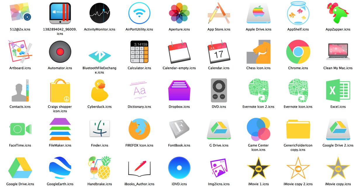 OS X Mavericks Icons