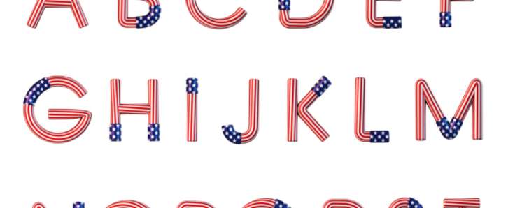 Patriotic Stars and Stripes Font