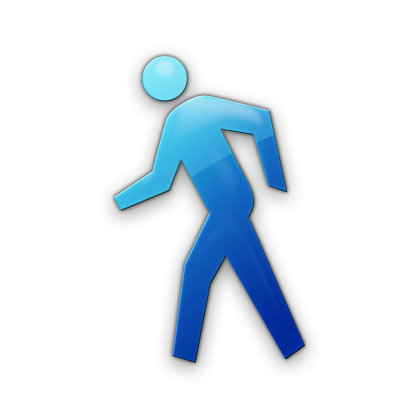 12 Blue Walking Icon Images