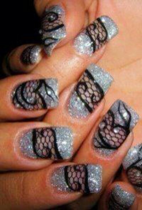 14 Lace Nail Designs Pinterest Images