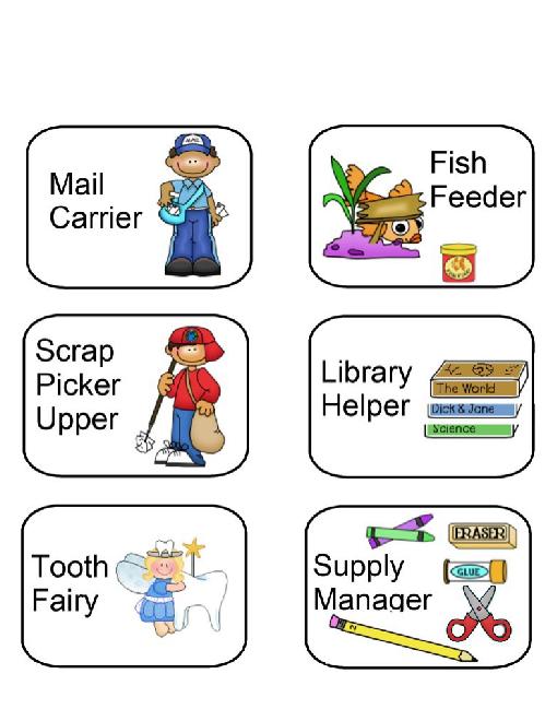 Printable Classroom Helpers Icons Printable Classroom Helpers Icons