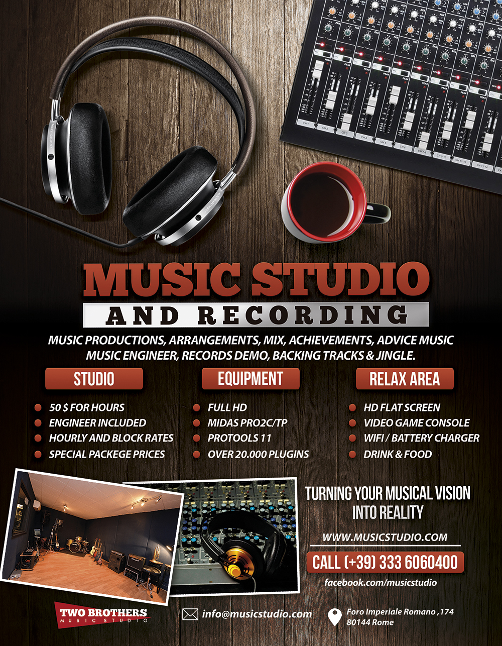 Recording Studio Flyer