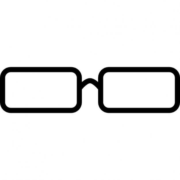 Rectangular Glasses Icon