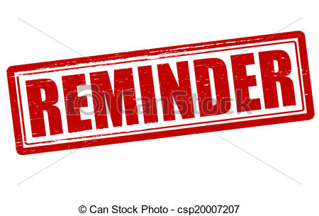 Reminder Stamp Clip Art