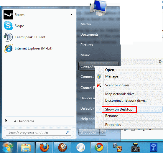 Restore My Computer Icon Desktop Windows 1.0