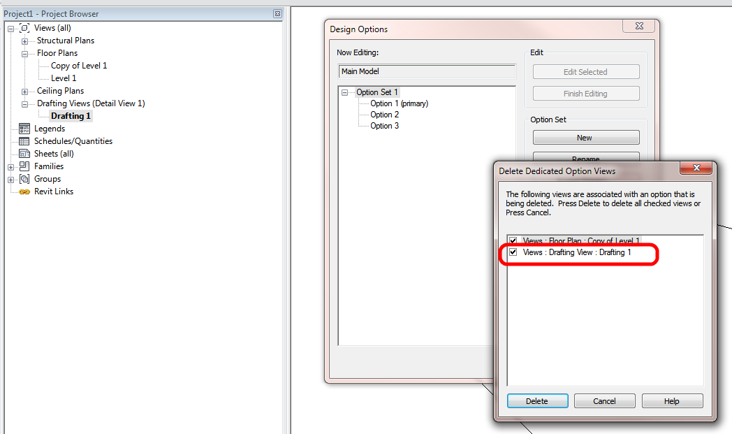 Revit Design Options