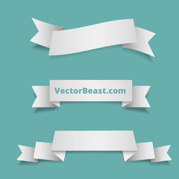 17 Ribbon Banner Vector Free Download Images