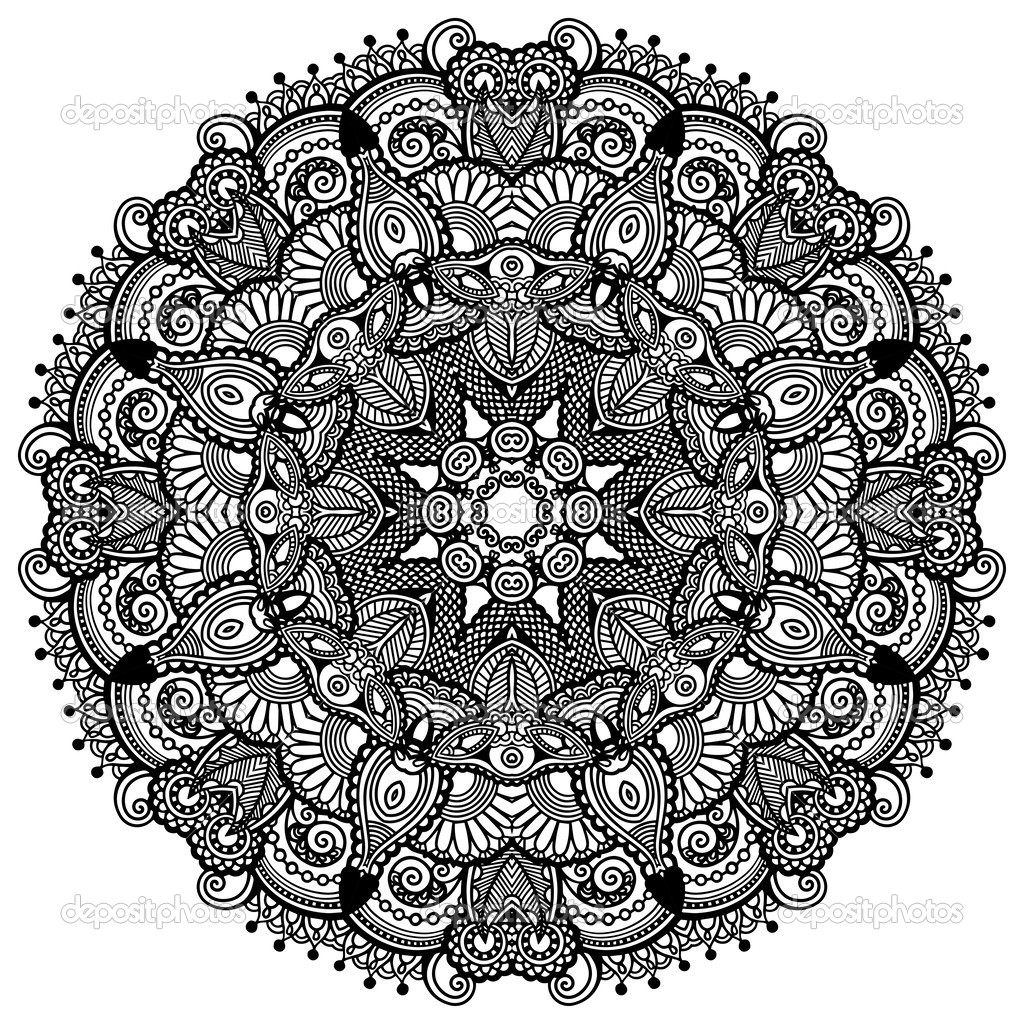 Round Black and White Geometric Patterns Round Black and White Geometric Patterns