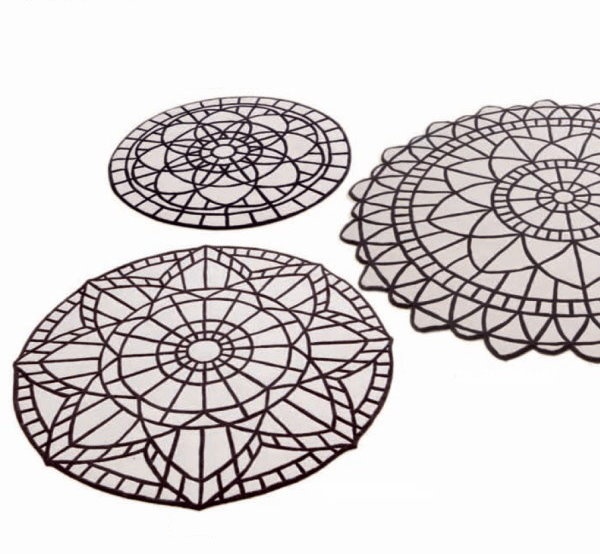 Round Geometric Pattern Rugs