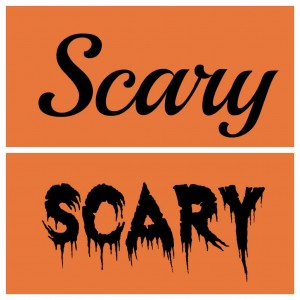 Scary Word Fonts