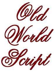 Script Fonts Embroidery Designs