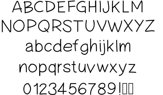 17 Simple Handwritten Fonts Images