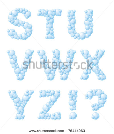 Soap Bubble Letter Font