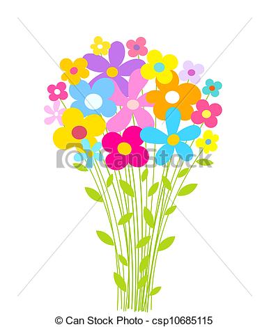 Spring Flower Bouquet Clip Art