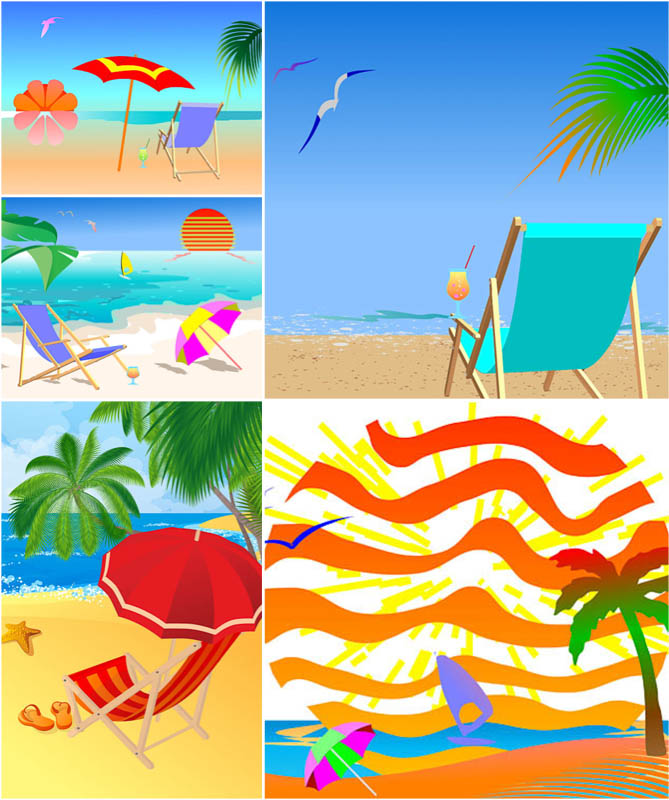 free summer beach clip art - photo #24