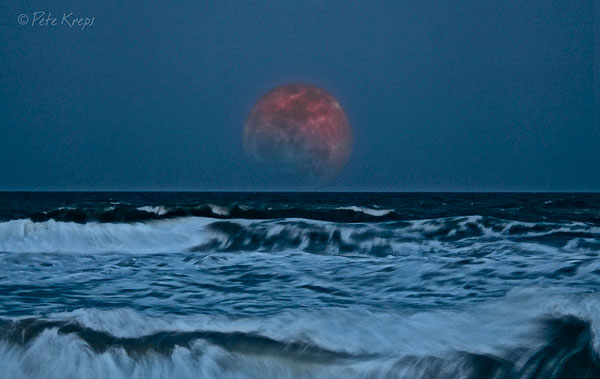 Super Full Moon Over Water